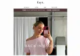 FAYT The Label coupon verification screenshot