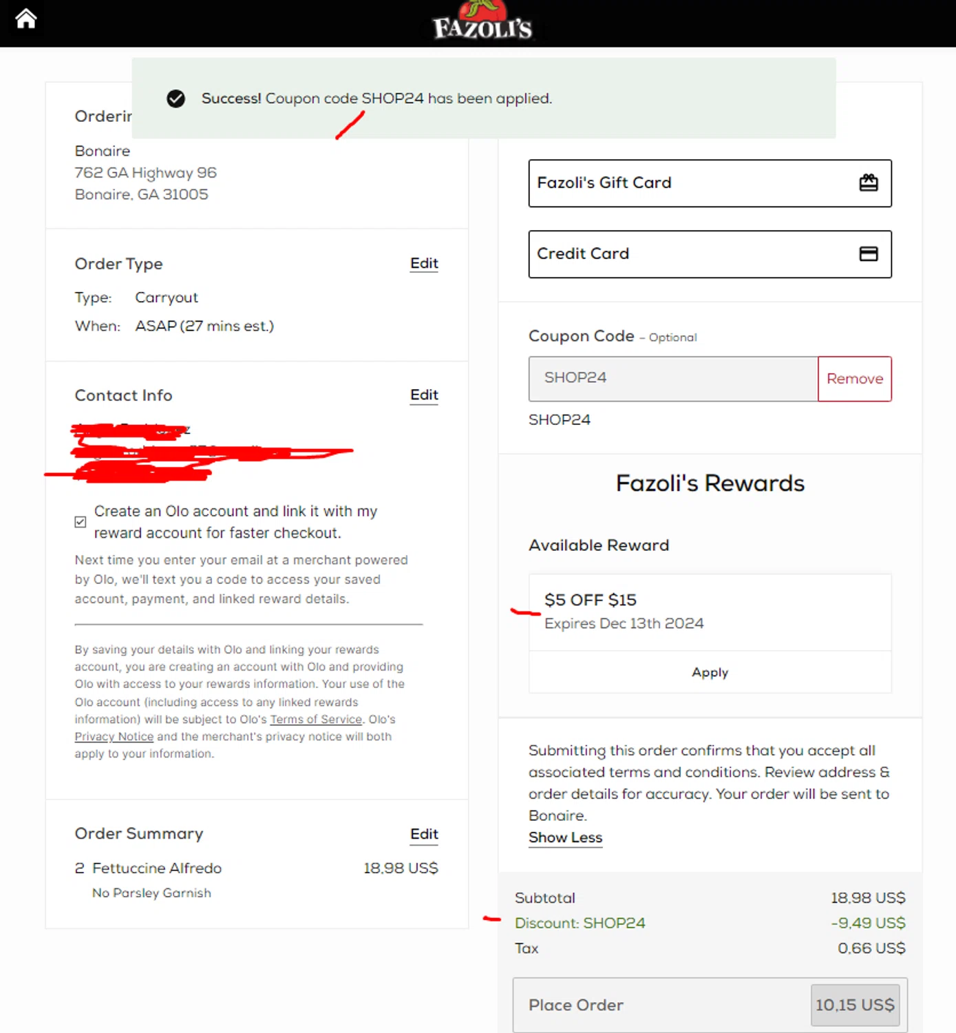 Fazoli's Coupon Codes 5 Off Coupons Jan 2025