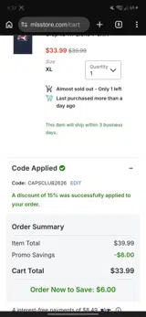 FC Dallas coupon verification screenshot