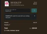 Feather 4 Arrow coupon verification screenshot