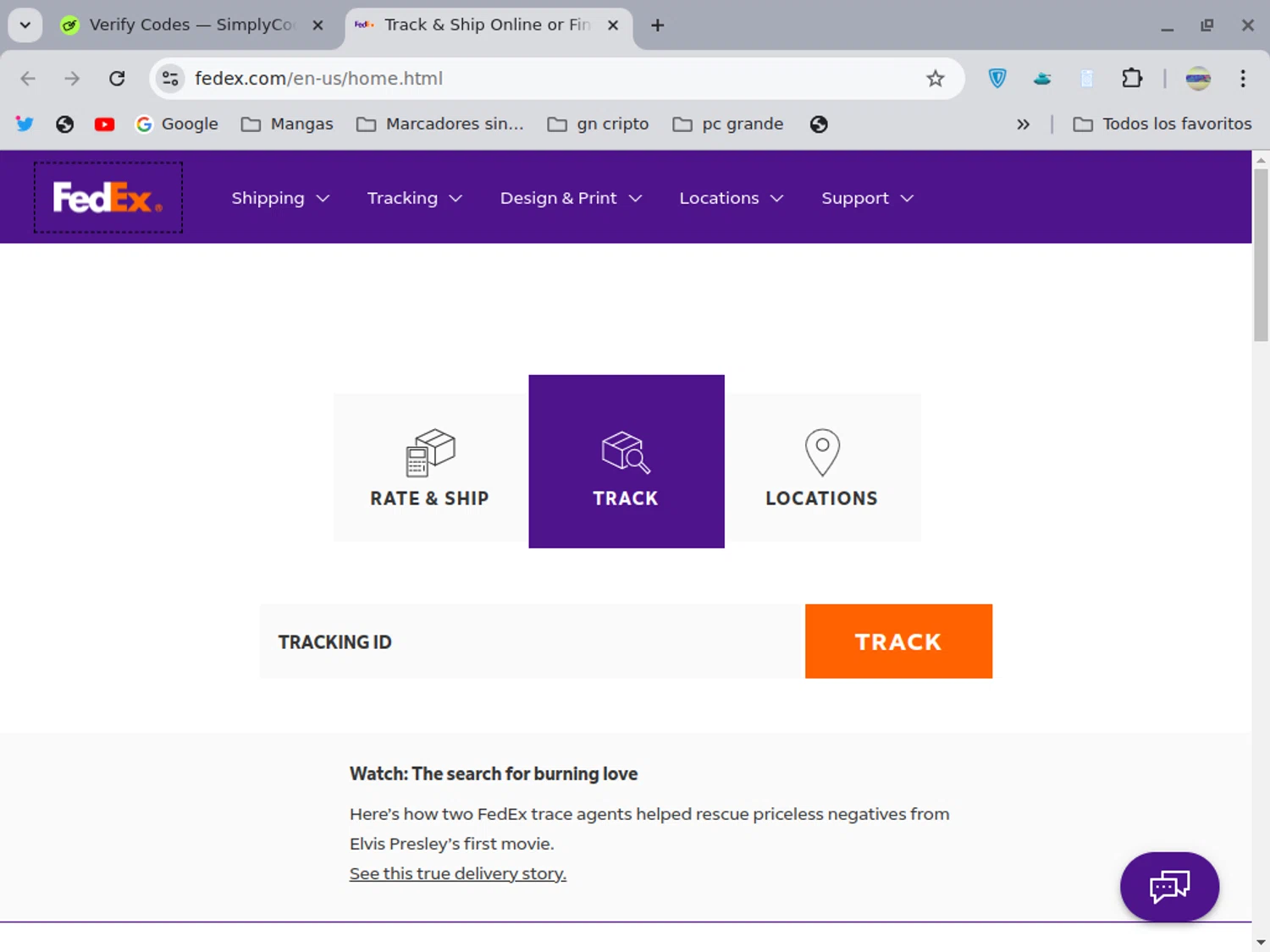 FedEx checkout page showing FedEx promo code box | Screenshot taken by SimplyCodes community member on Aug 25, 2024