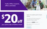 FedEx coupon verification screenshot