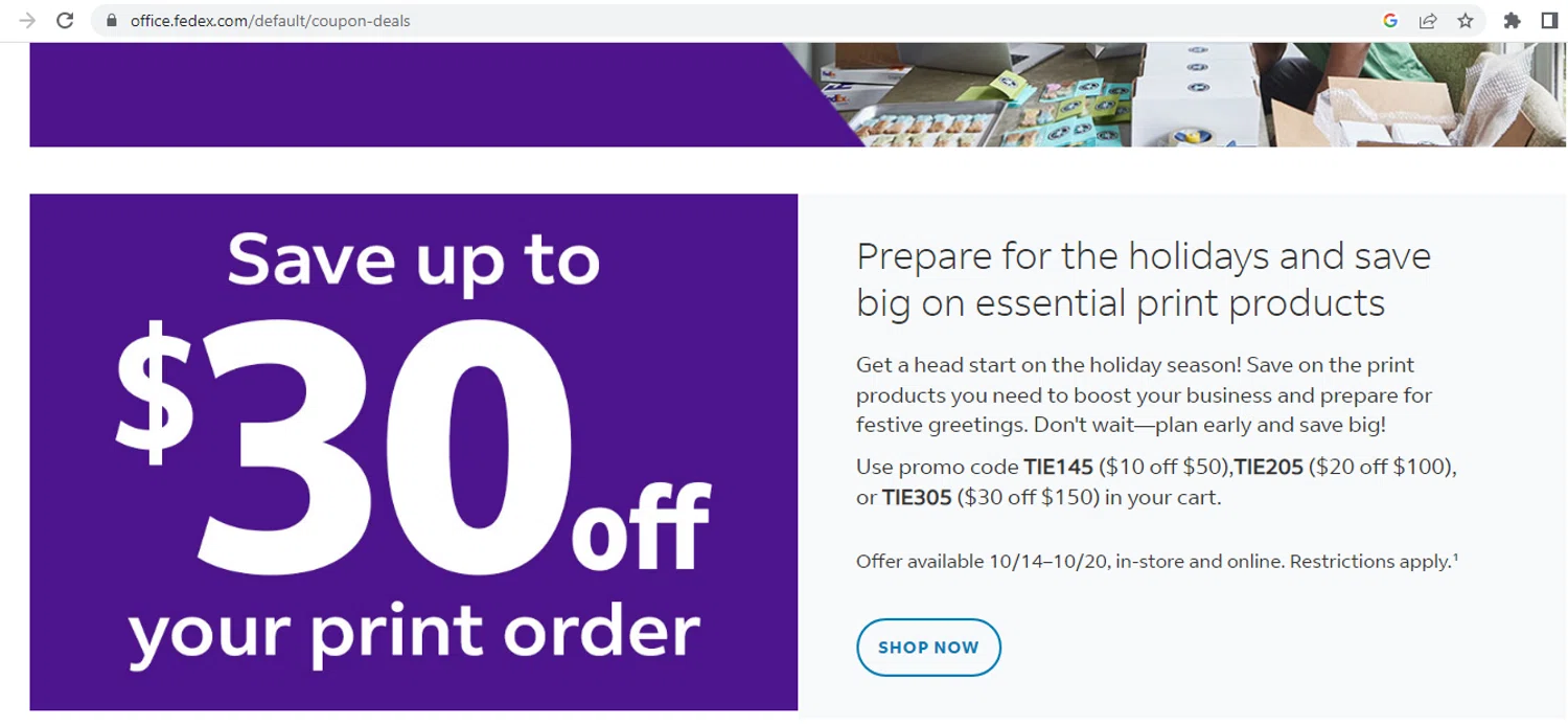FedEx Promo Codes 15 Off Coupons Feb 2025