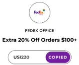 FedEx coupon verification screenshot