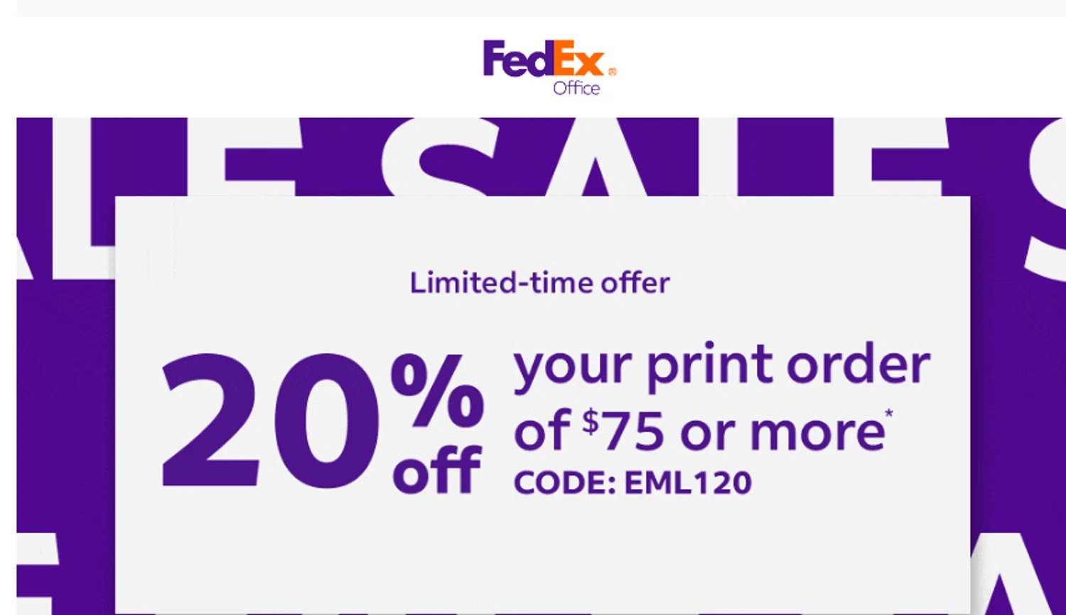 Fedex printing coupon discount