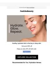 HYDRATE20 coupon verification screenshot