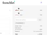 Feenchlet coupon verification screenshot