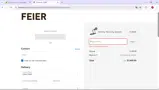 FEIERSAS coupon verification screenshot