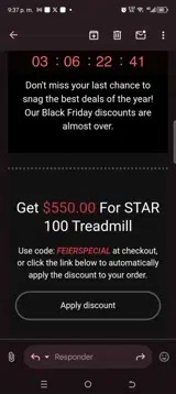 FEIERSPECIAL coupon verification screenshot