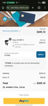 10TARE coupon verification screenshot