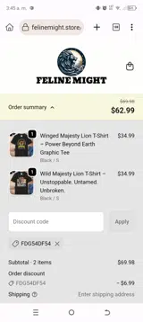 FDG54DF54 coupon verification screenshot