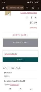 Blackfriday20 coupon verification screenshot