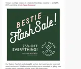 bestie25 coupon verification screenshot