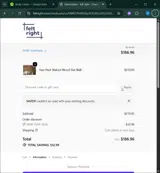 SAVE10 coupon verification screenshot