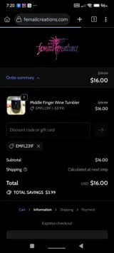 EMFL231F coupon verification screenshot