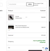 HOLIDAY20 coupon verification screenshot