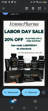 Laborday coupon verification screenshot