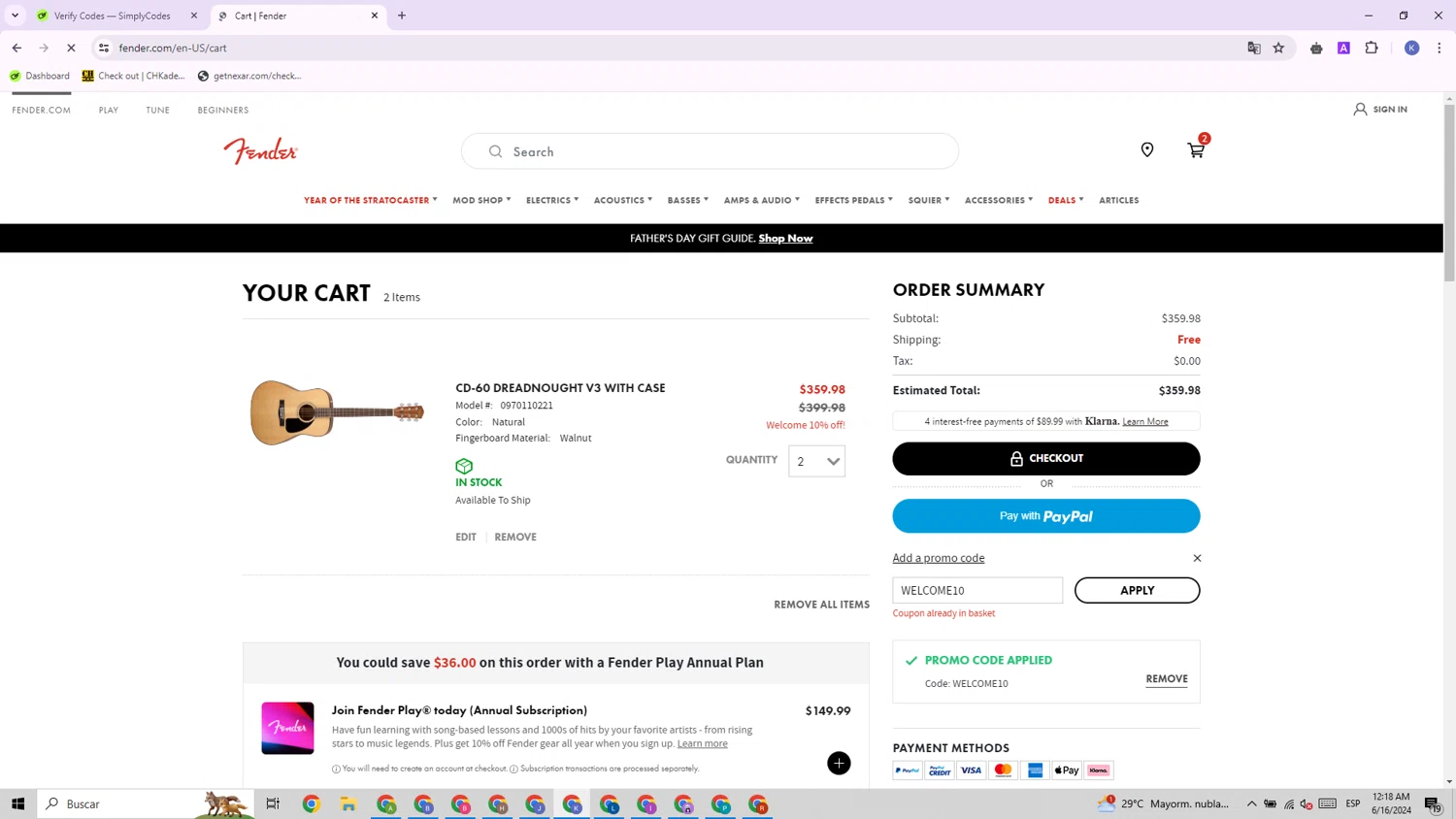 Fender Promo Codes 10 Off September 2024
