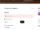 reward60 coupon verification screenshot