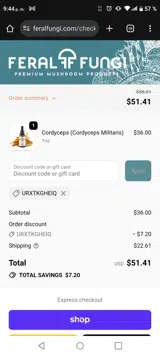 URXTKGHEIQ coupon verification screenshot