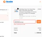 BRADFREESHIPPING coupon verification screenshot