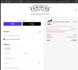 FERIDIES coupon verification screenshot