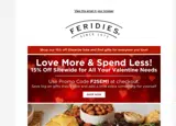 FERIDIES coupon verification screenshot