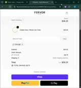 15YUQE coupon verification screenshot