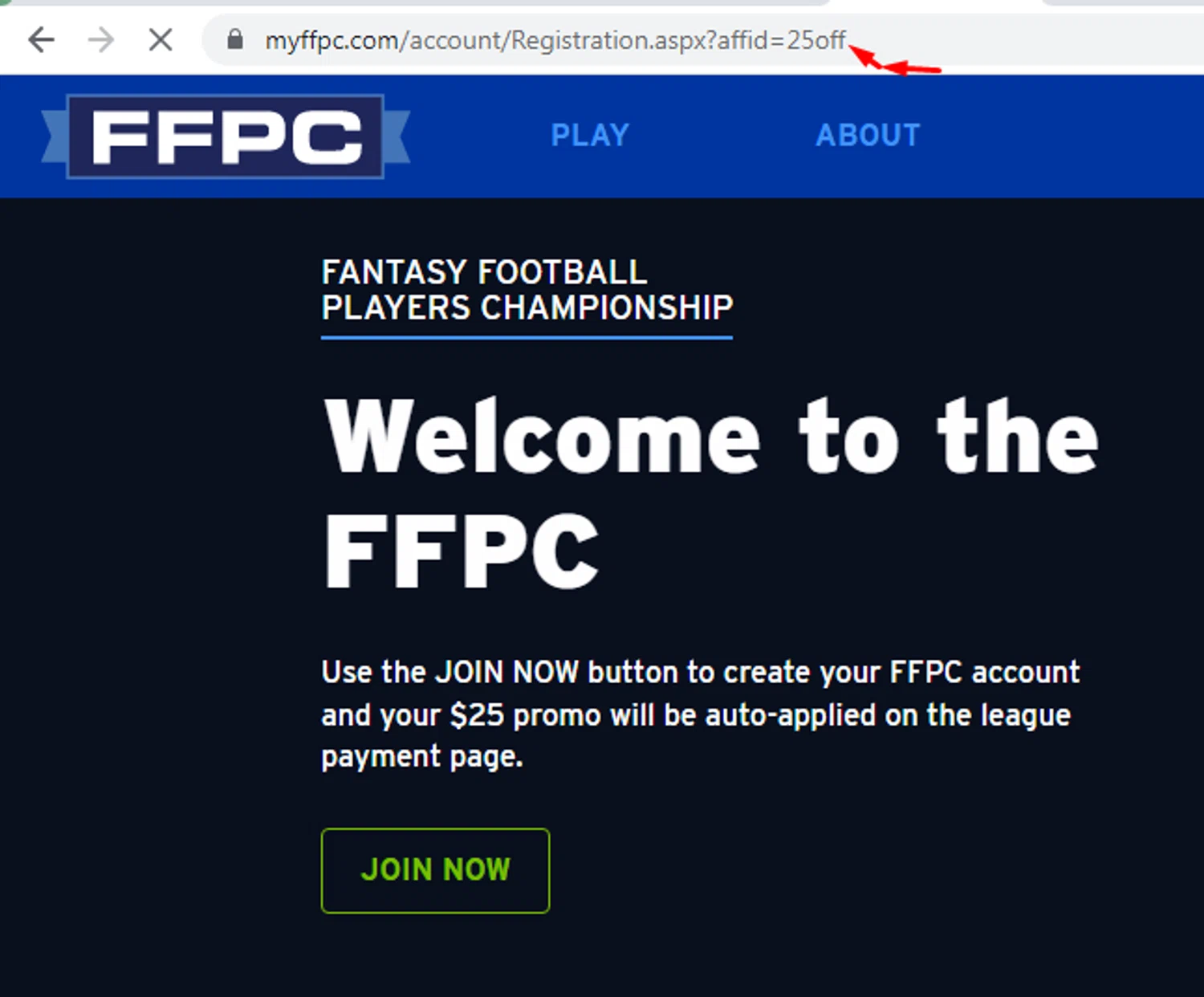 FFPC promo code screenshot showing code 25off applied at FFPC checkout page. Uploaded by SimplyCodes community member RonaldAcunaJr on Apr 20, 2025