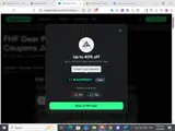 FHF Gear coupon verification screenshot