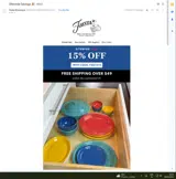 FIESTA15 coupon verification screenshot