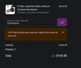 15FIFINEH9 coupon verification screenshot