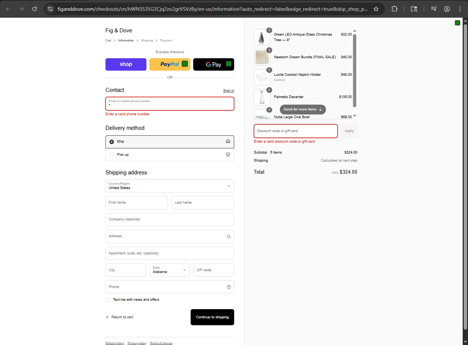 Fig & Dove promo code screenshot showing code cheers10 applied at Fig & Dove checkout page. Uploaded by SimplyCodes community member Aljondris97 on Sep 17, 2025