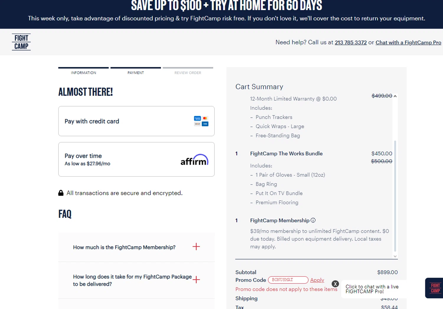 how to use FightCamp coupons