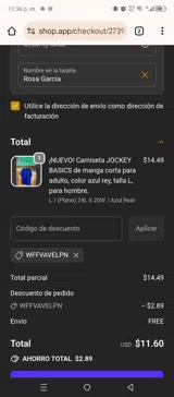 WFFVAVELPN coupon verification screenshot