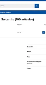 SecretHigh5 coupon verification screenshot