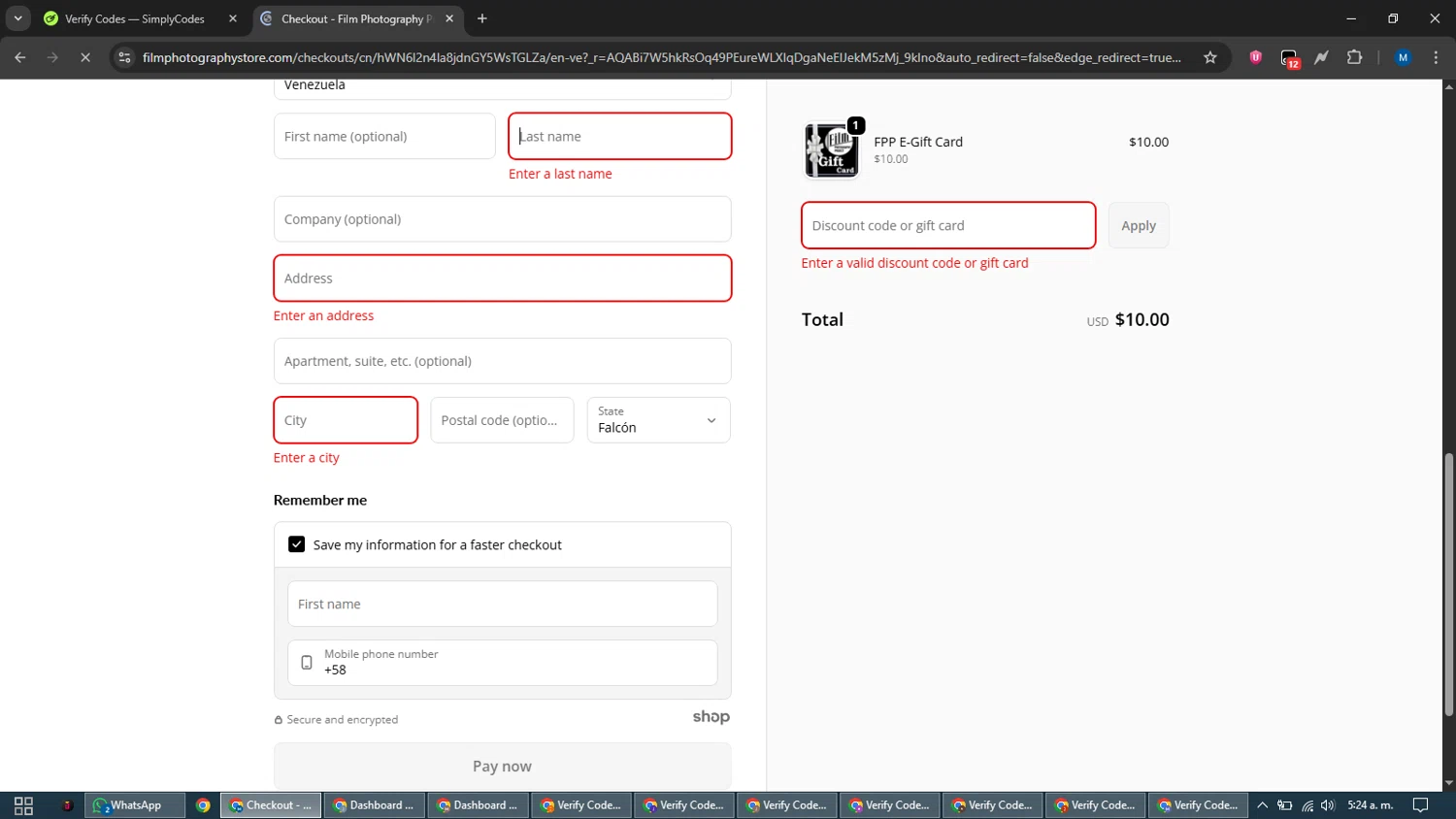 Film Photography Project discount code screenshot showing code LF applied at Film Photography Project checkout page. Uploaded by SimplyCodes community member EpicVoyager2820 on Dec 23, 2025