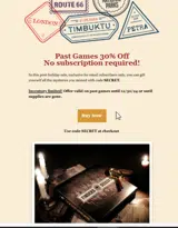 SECRET coupon verification screenshot