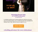 HAUNT coupon verification screenshot
