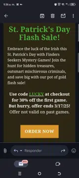 Lucky coupon verification screenshot