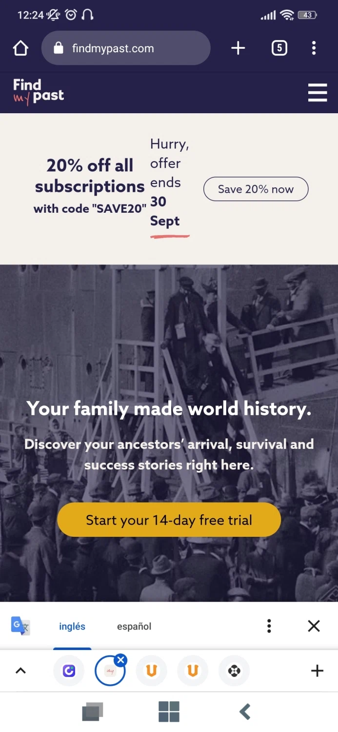 how to use Find My Pasts coupons