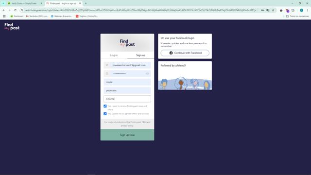 Findmypast checkout page showing Findmypast promo code box | Screenshot taken by SimplyCodes community member on Oct 18, 2024