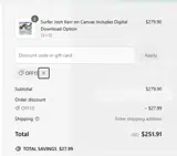OFF15 coupon verification screenshot