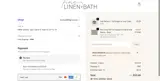 Fine Linen and Bath coupon verification screenshot