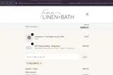 Fine Linen and Bath coupon verification screenshot