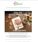 Water coupon verification screenshot