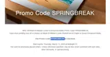 SPRINGBREAK coupon verification screenshot