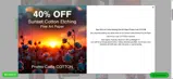 COTTON coupon verification screenshot
