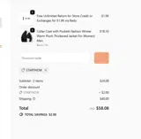 STARTNOW coupon verification screenshot