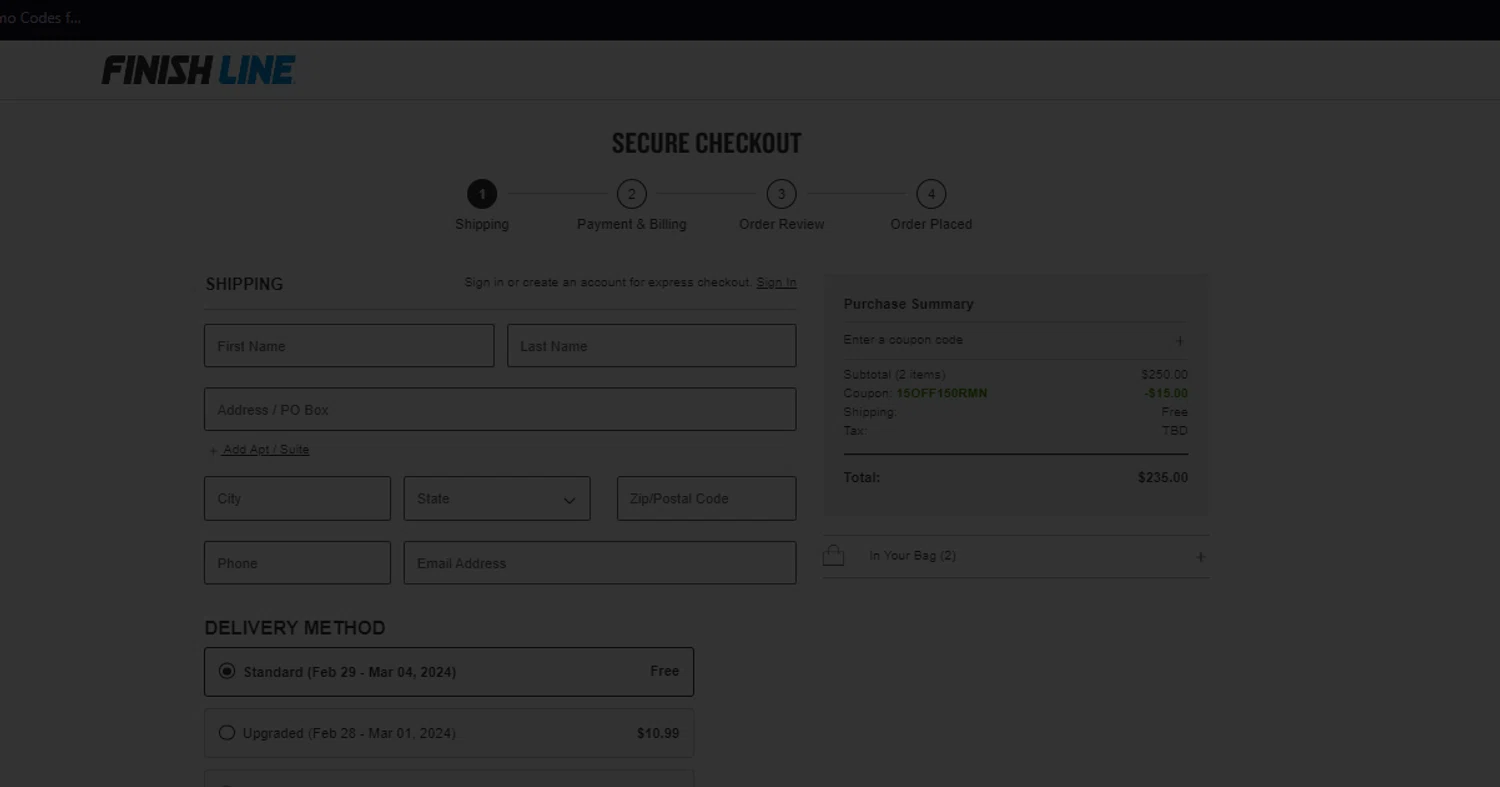 Finish Line Promo Codes 15 Off February 2024